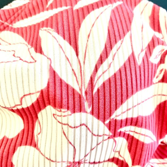 Xhilaration Juniors Pink White Floral Knot Camisole Top Bathing Swim S M XL D/DD - Picture 6 of 12